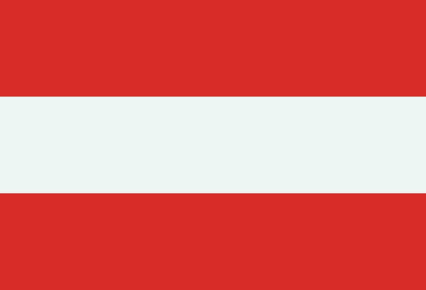 Áustria bandeira vetor isolado em branco fundo . Áustria nacional bandeira
