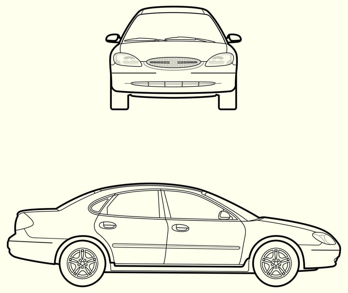 vau Touro 2003 carro projeto vetor