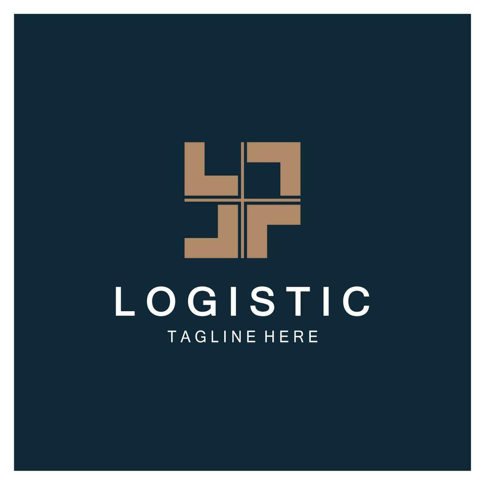 logística logotipo ícone ilustração vector design distribuição símbolo entrega de bens economia finanças