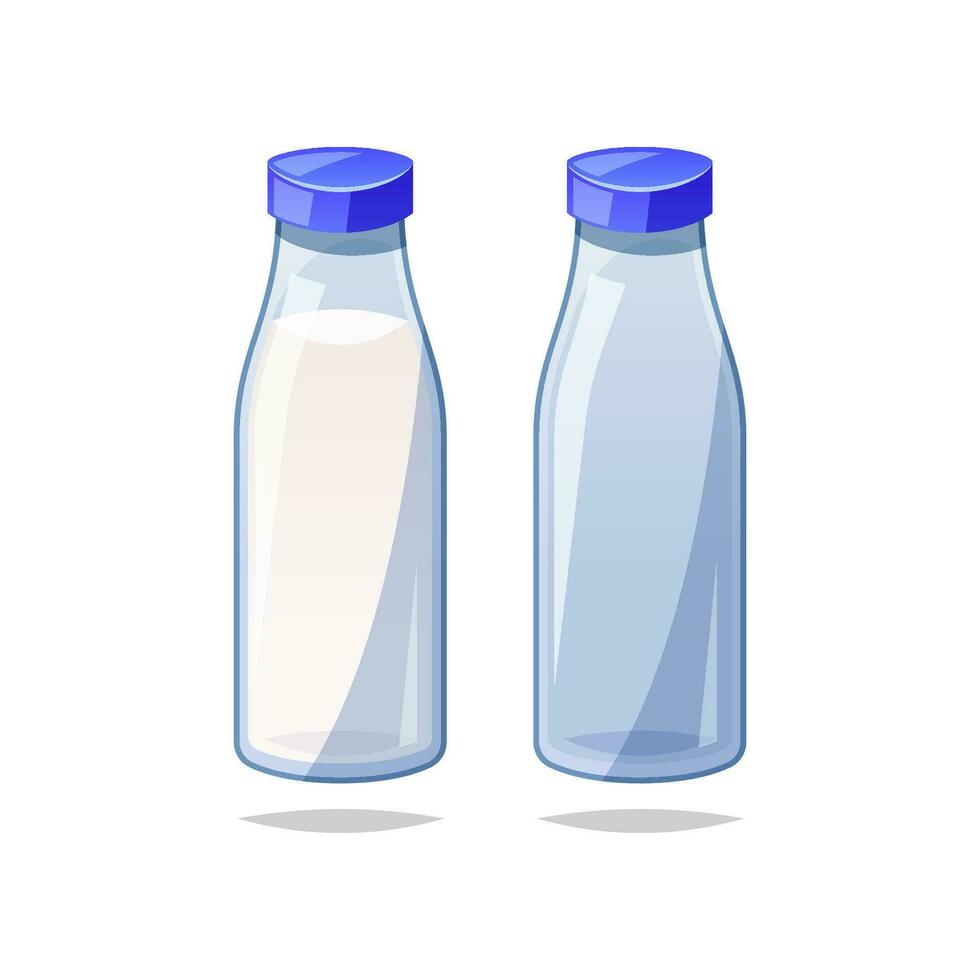 garrafa do leite vetor isolado em branco fundo