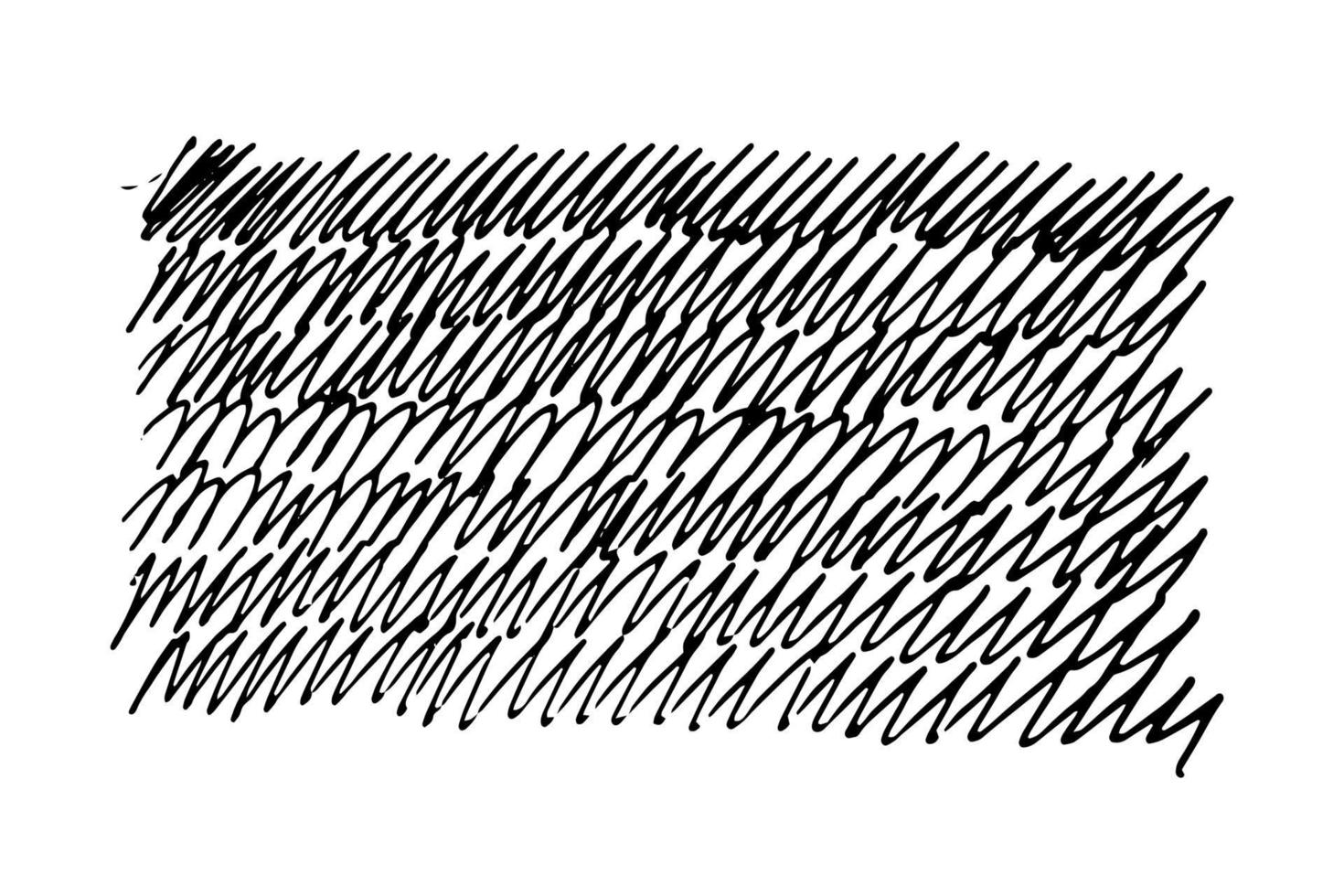 doodle ziguezagues estilo do doodle. pintura de fundo com marcador desenhado à mão descuidadamente - ilustração do vetor isolada no fundo branco. repetindo caligrafia