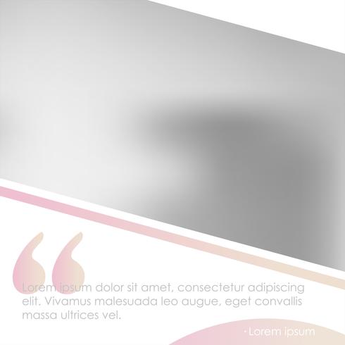 Banner de mídia social para o seu blog ou empresa. Rosa bonito do ouro da rosa da pastel um design moderno. Modelo de vetor