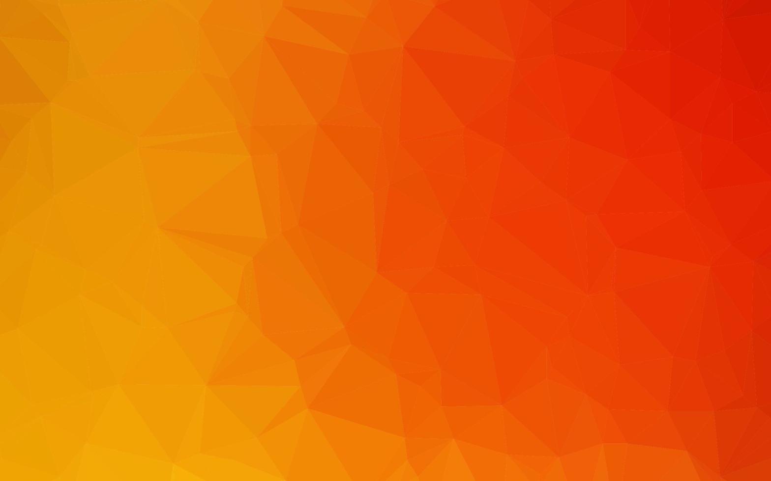 padrão poligonal de vetor amarelo e laranja claro.
