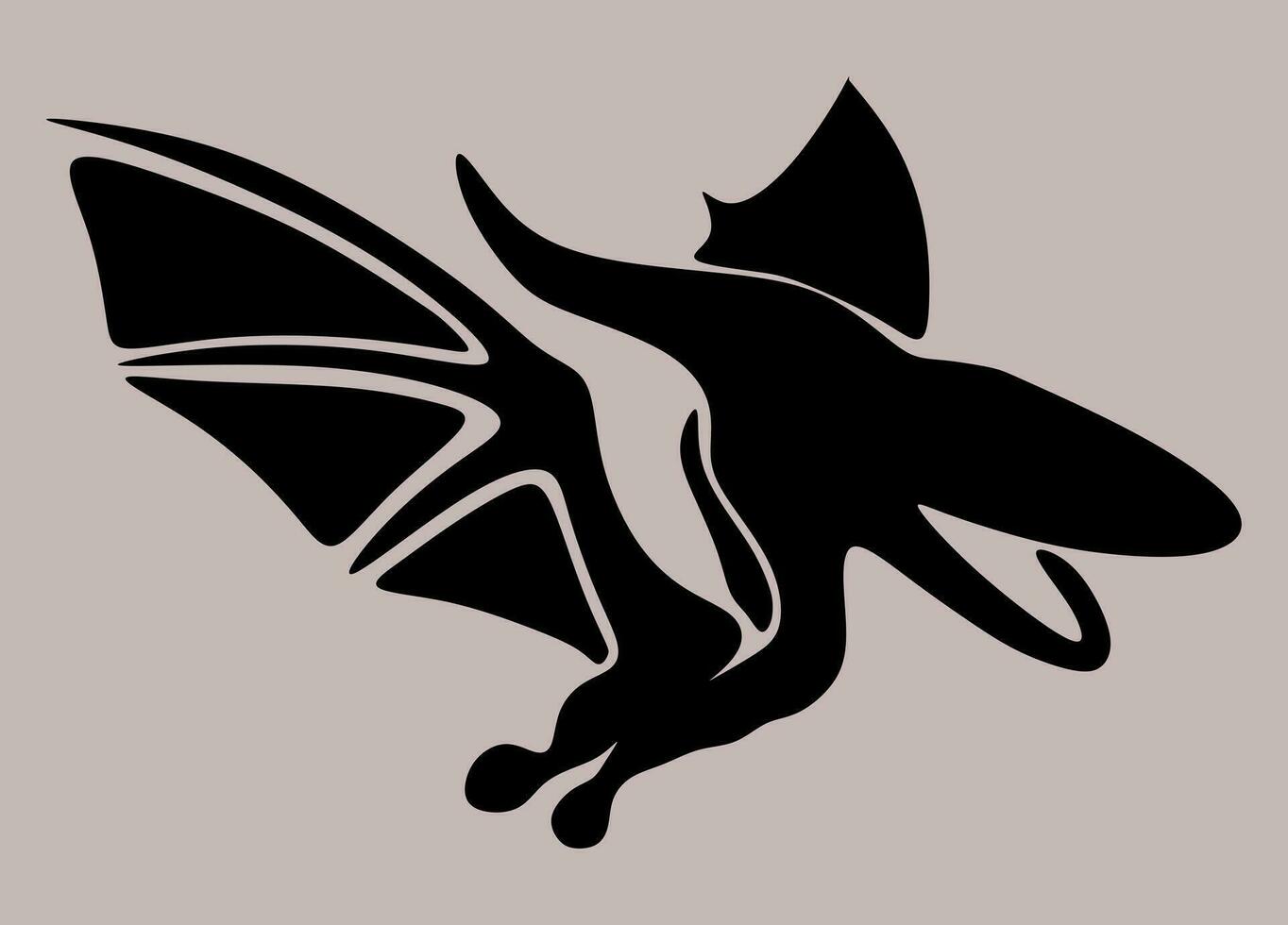 abstrato desenho animado ilustração. uma pteranodonte a maior vôo réptil. vetor