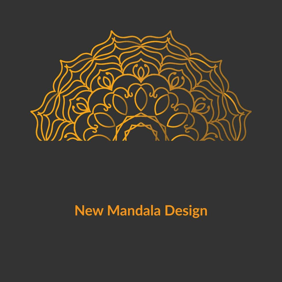 novo desenho de mandala vetor