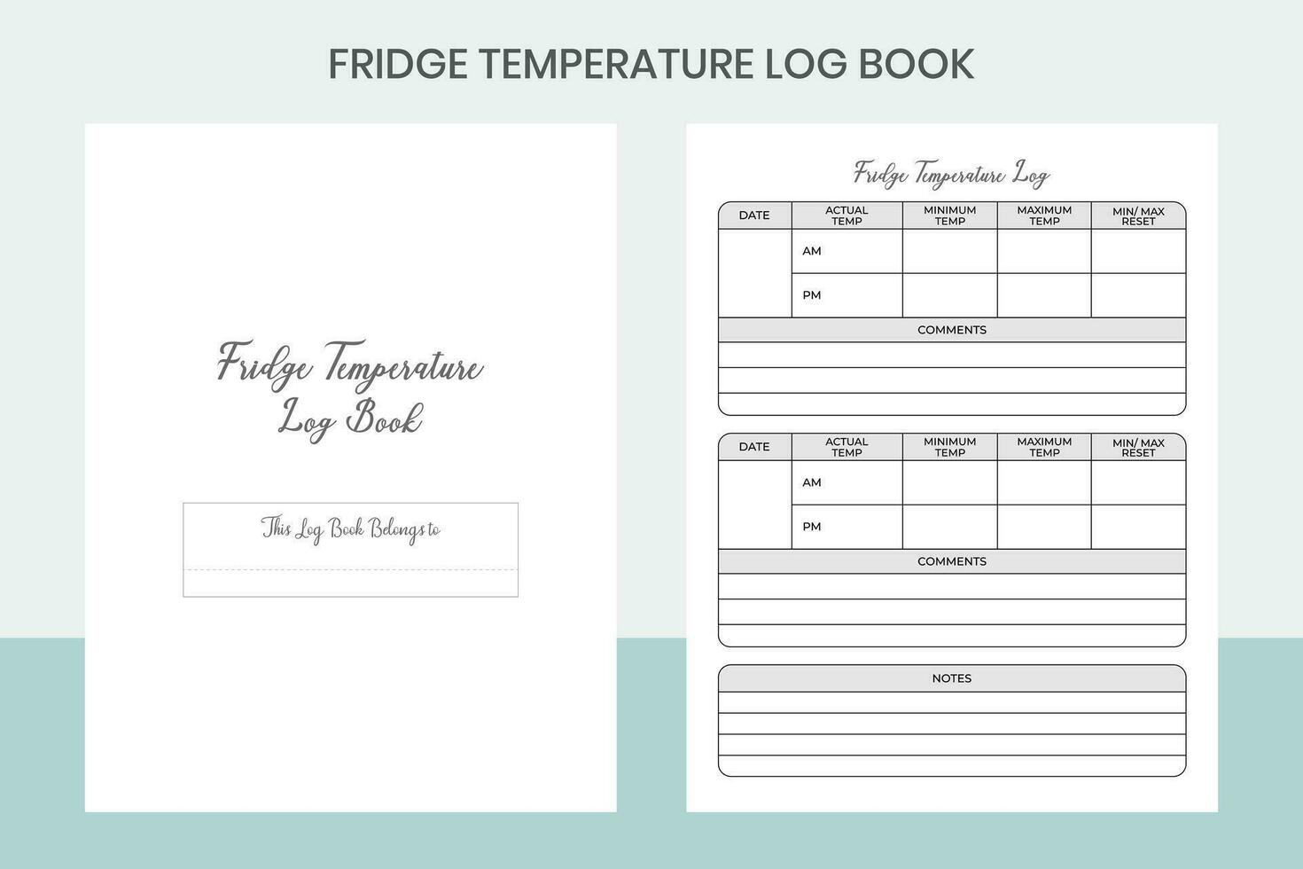 geladeira temperatura registro livro pró modelo vetor