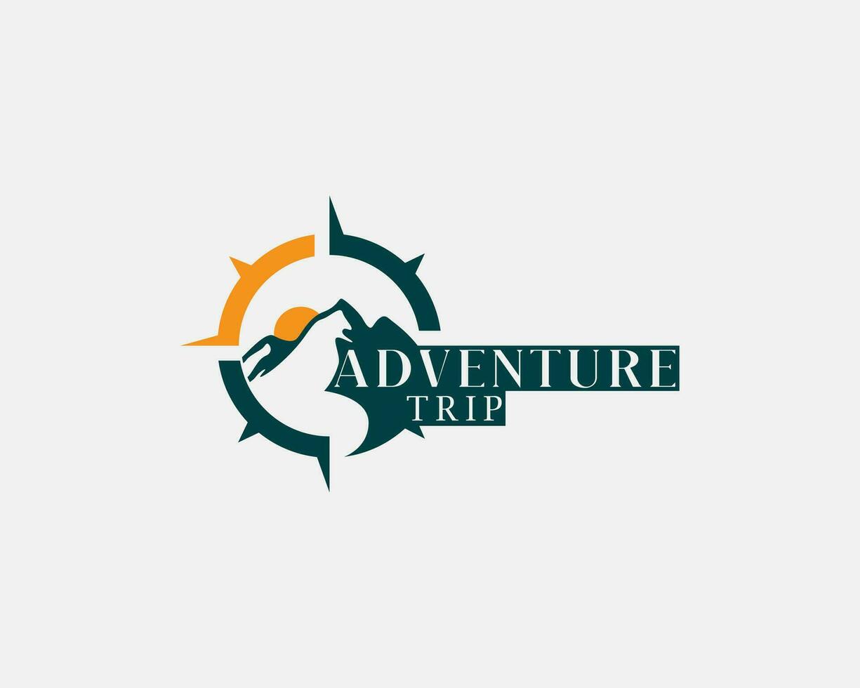 aventura criativo logotipo Projeto modelo montanha símbolo vetor