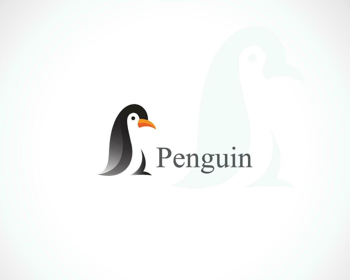 pinguim logotipo criativo animal selvagem pássaro ícone Projeto modelo vetor