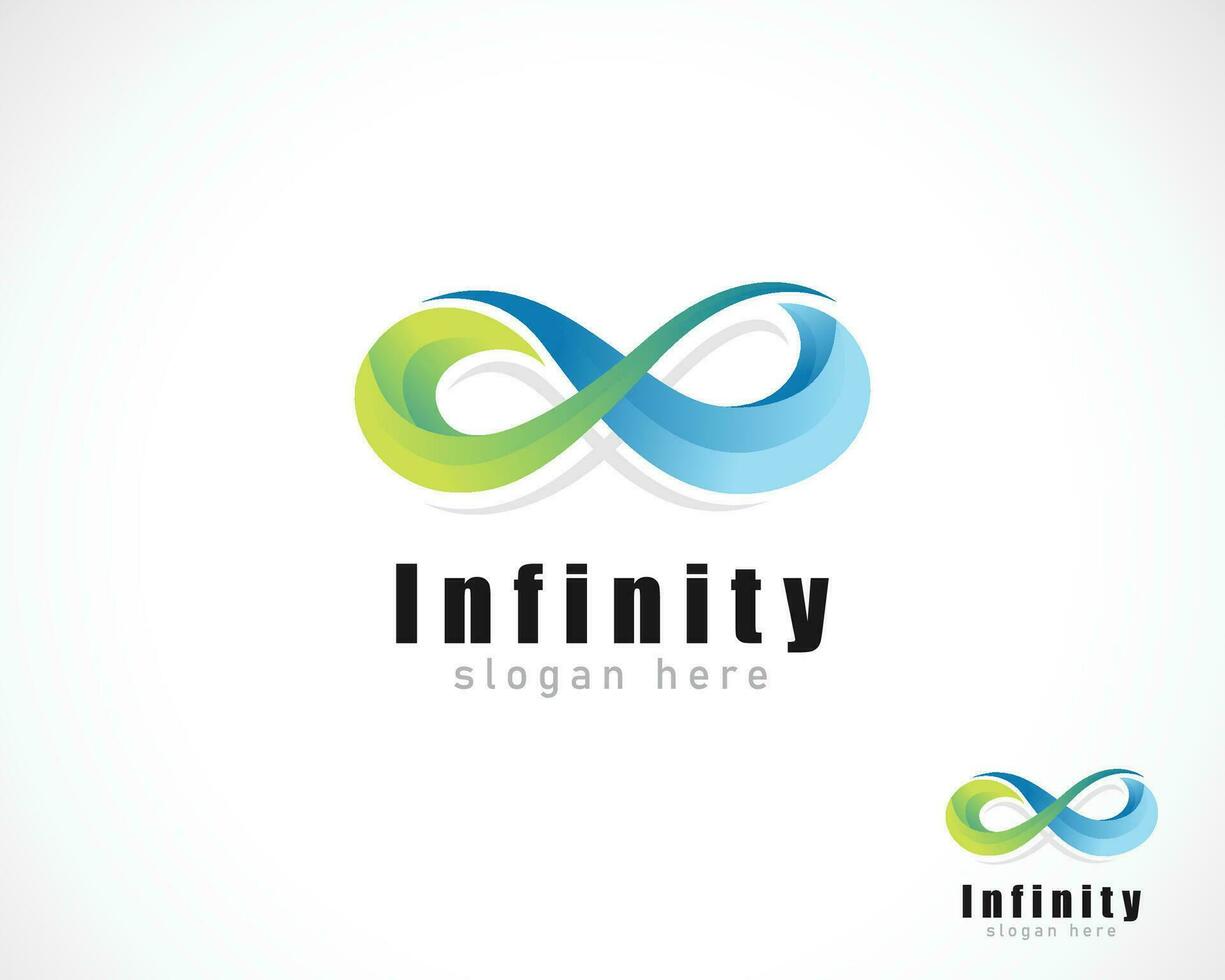 infinidade ponto logotipo criativo o negócio cor gradiente conectar linha vetor