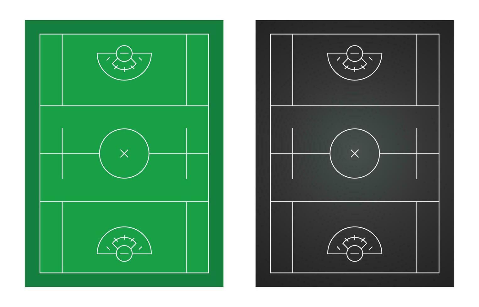 lacrosse campo diagrama vetor