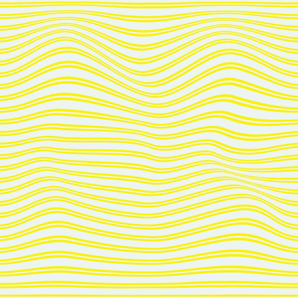 moderno simples abstrato seamlees branco cinzento cor daigonal linha distorcer ondulado padronizar arte em amarelo fundo vetor