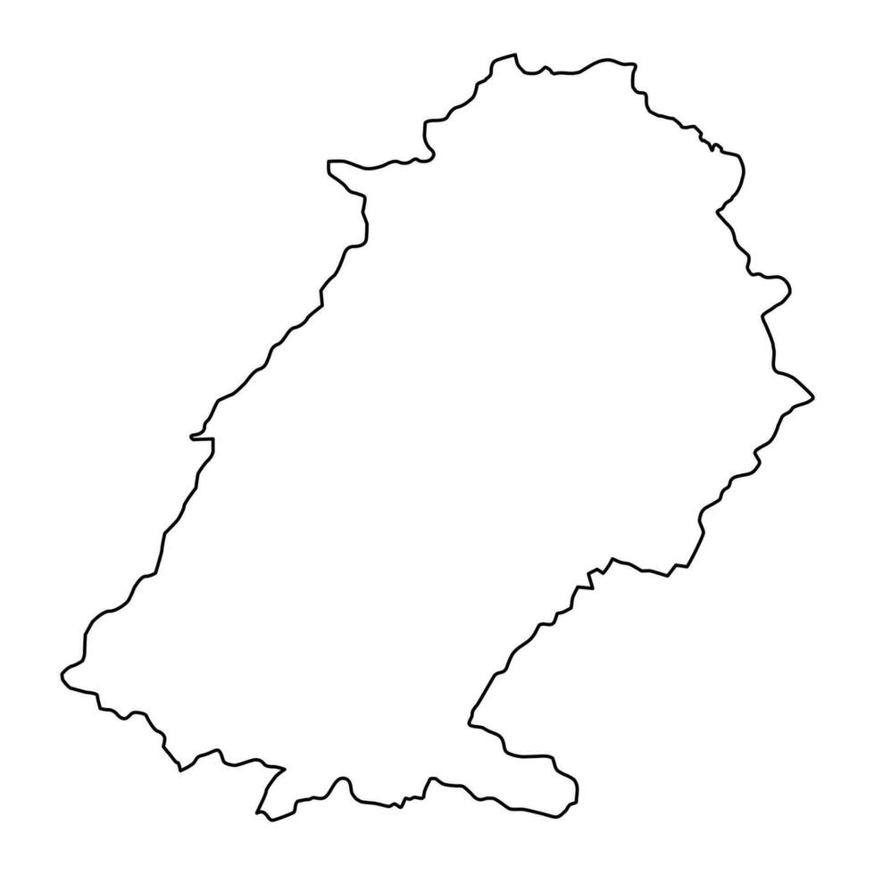 Baalbek hermel governadoria mapa, administrativo divisão do Líbano. vetor ilustração.