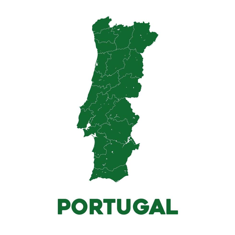 detalhado Portugal mapa vetor