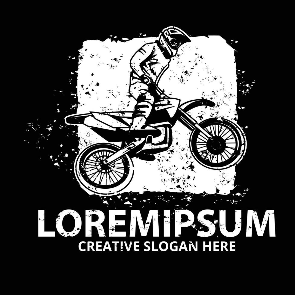 motocross ilustração. adequado para t camisa vetor