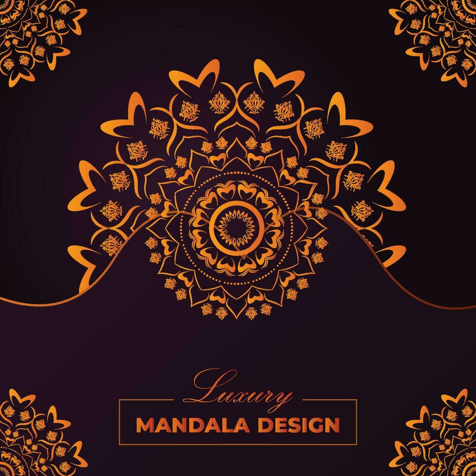 design de mandala de luxo. vetor