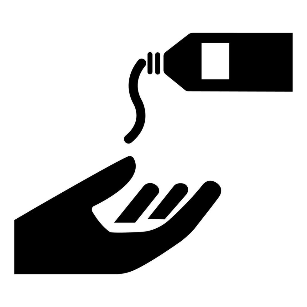 ppe icon.use barreira creme símbolo sinal isolado em fundo branco, ilustração vetorial vetor