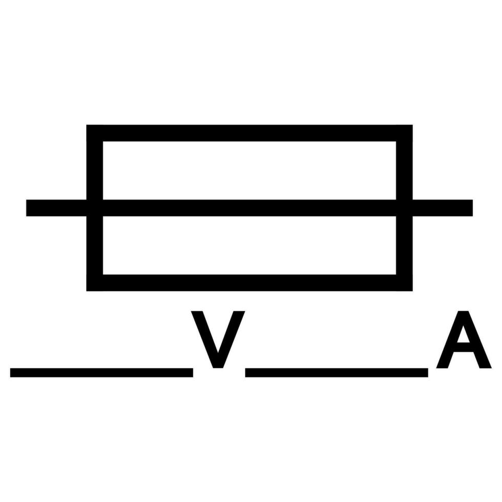 sinal de símbolo gravável de fusível isolado em fundo branco, ilustração vetorial eps.10 vetor