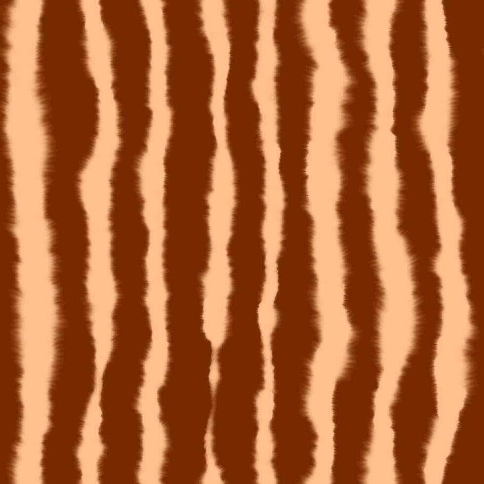 borrado aguarela listrado desatado padronizar. bege e Castanho vertical ondulado linhas. tigre textura vetor