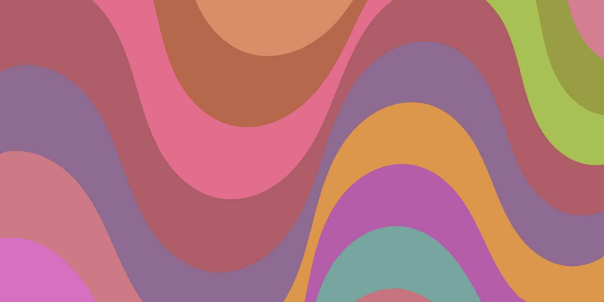 fundo colorido abstrato com ondas vetor