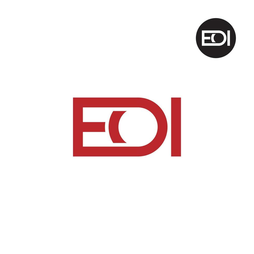 carta eoi monograma logotipo Projeto vetor