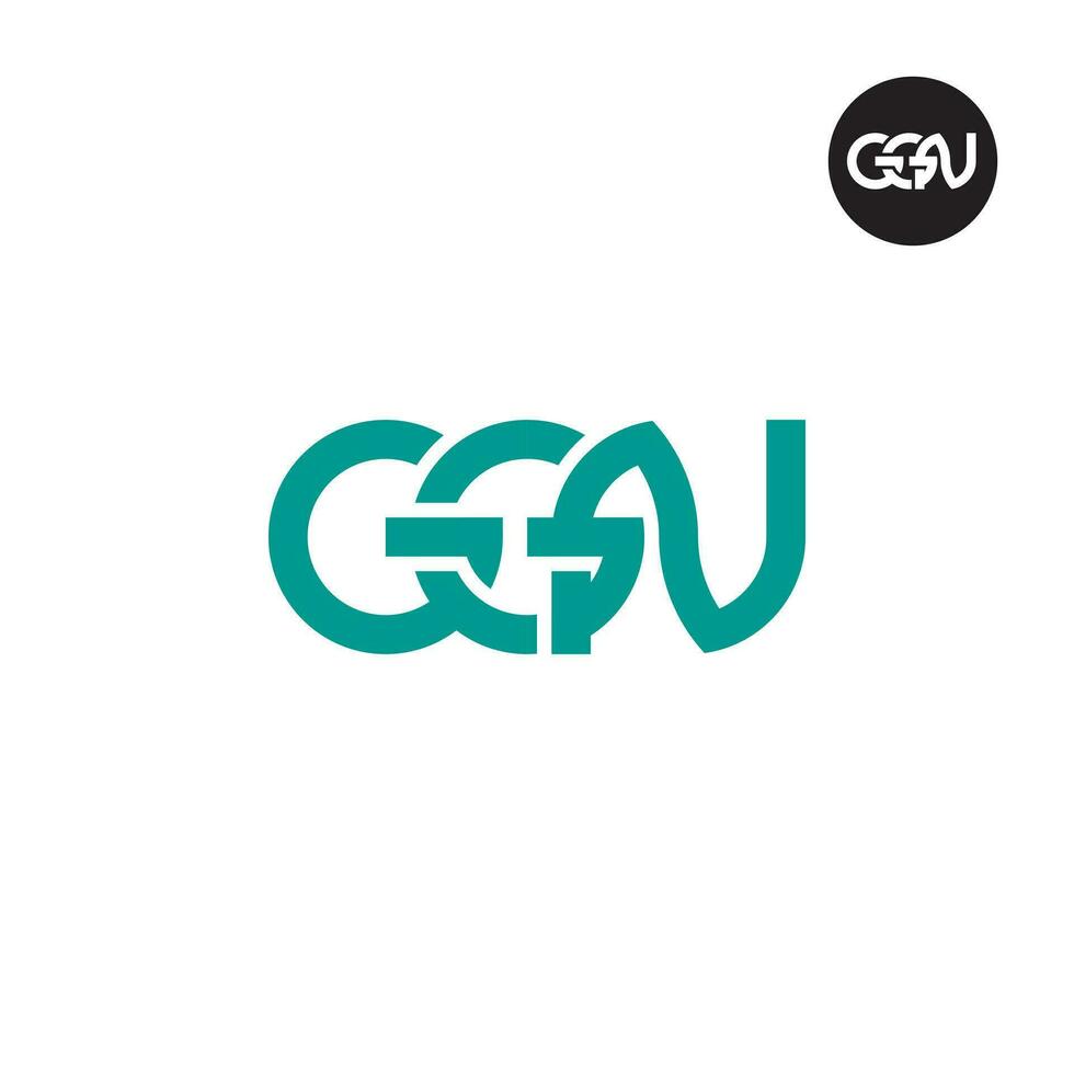 carta gn monograma logotipo Projeto vetor