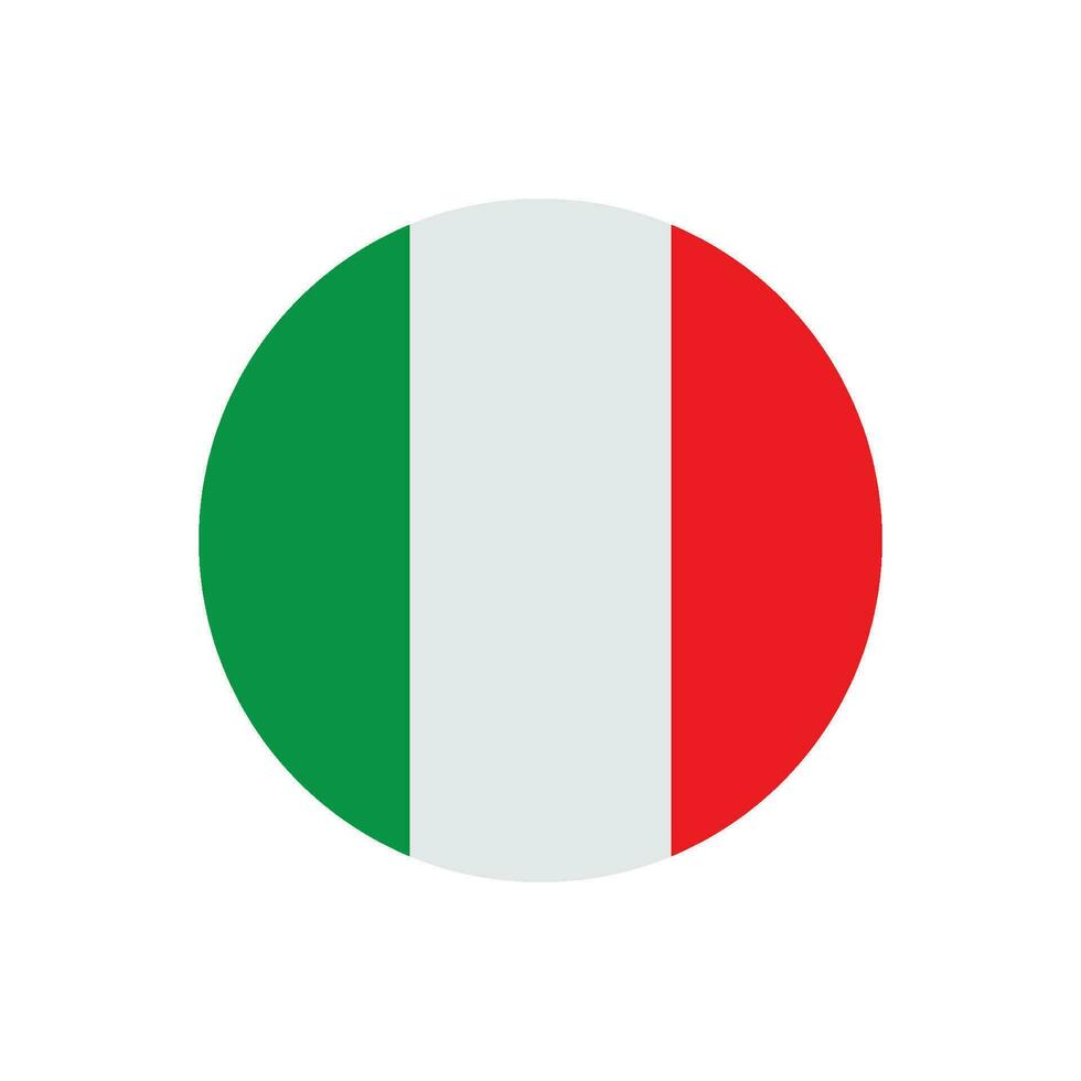 Itália bandeira ícone vetor