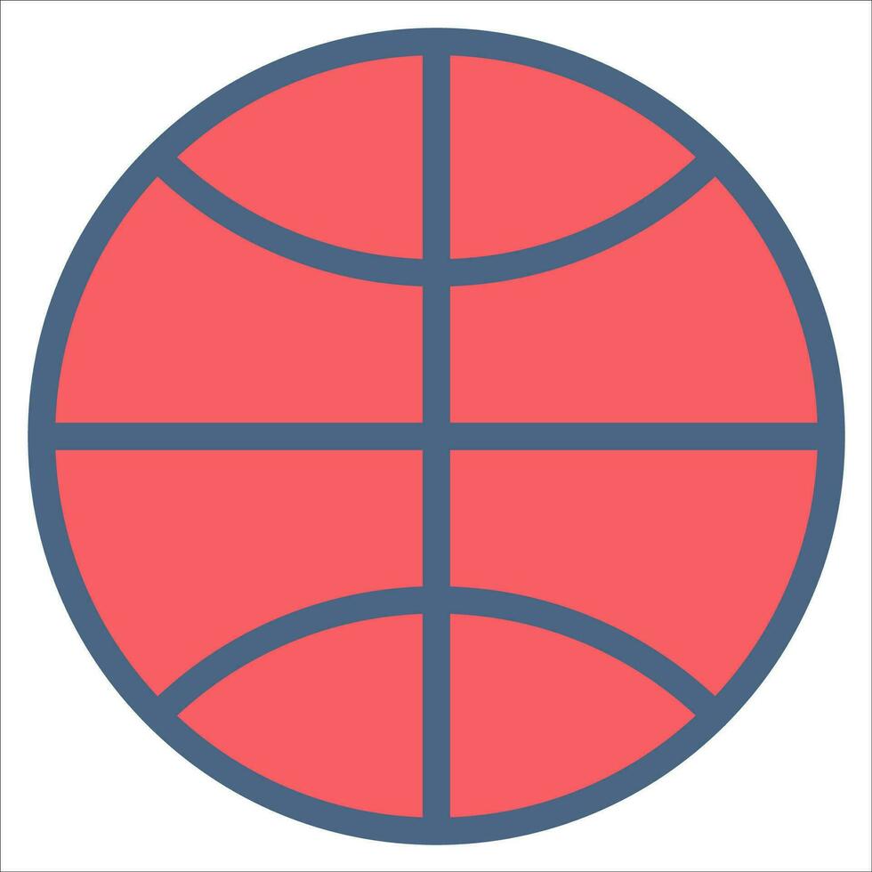basquetebol ícone ou logotipo ilustração preenchidas cor estilo vetor
