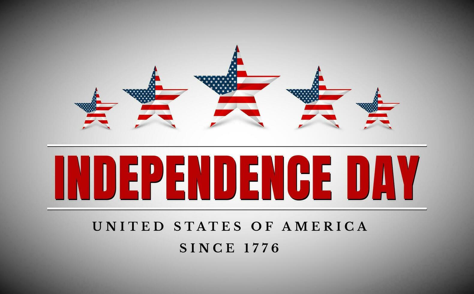 4 º Julho EUA estrela, independência dia. vetor ilustração