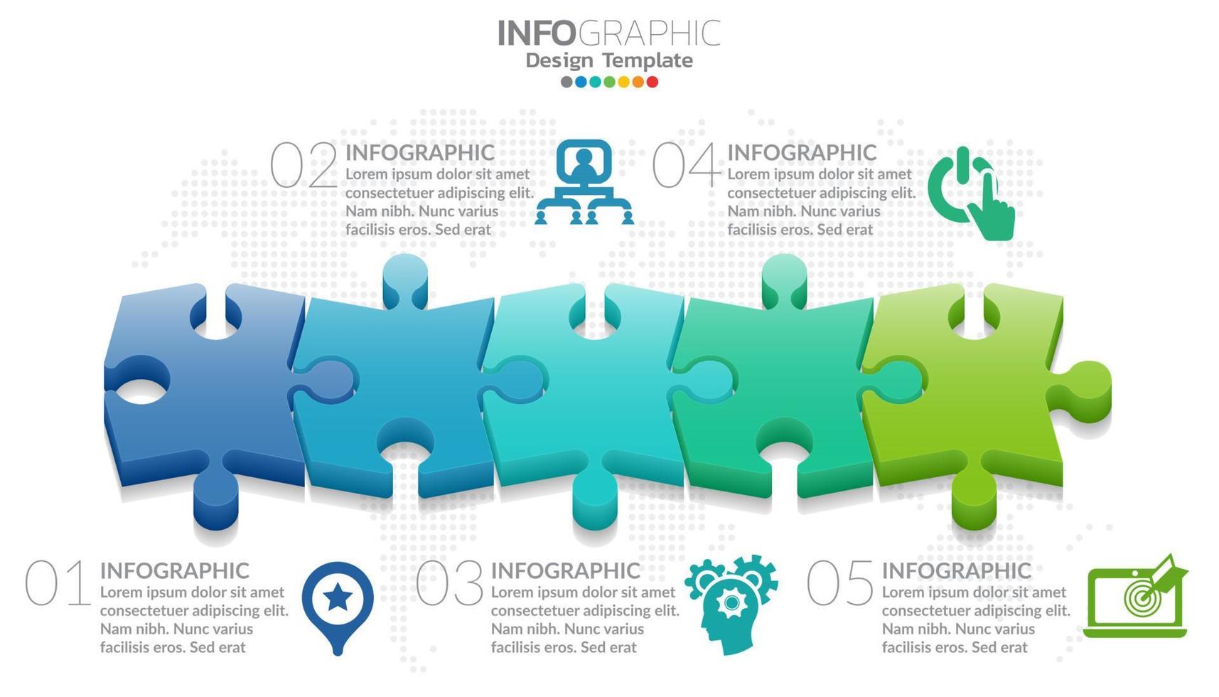 faixa de opções do estilo 3d de infográfico de cronograma de negócios. vetor