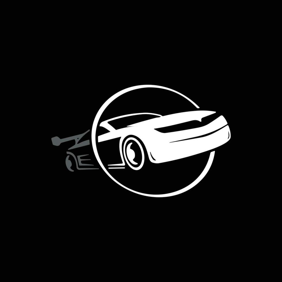 design de logotipo de conceito premium de garagem de carro vetor