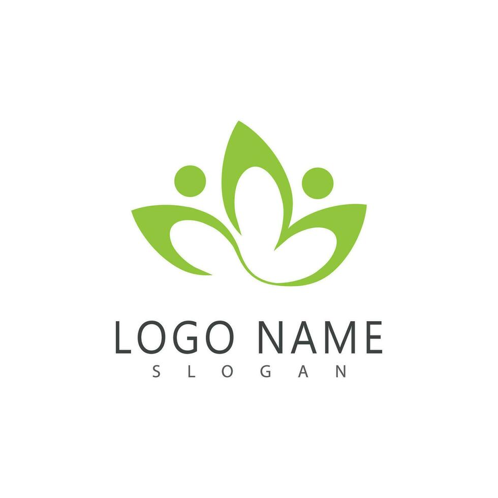 lótus logotipos vetor modelo símbolo elemento natureza