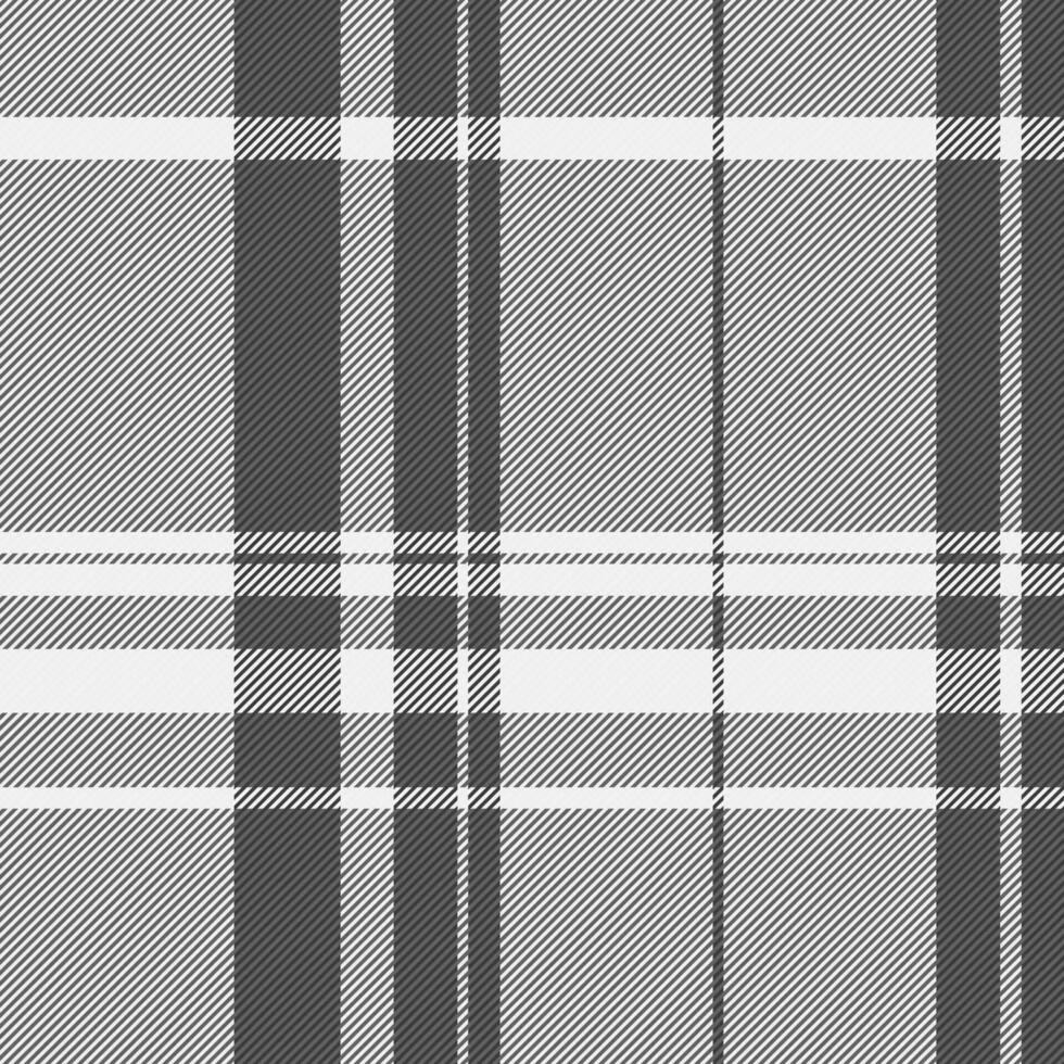 intrincado têxtil textura tecido, livre fundo Verifica padronizar. fabricação xadrez tartan vetor desatado dentro cinzento e branco cores.