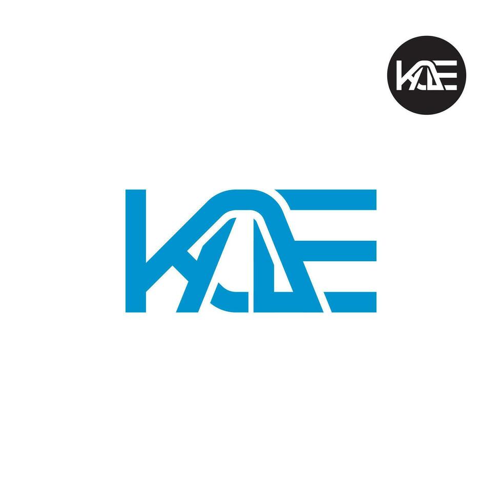 carta kae monograma logotipo Projeto vetor