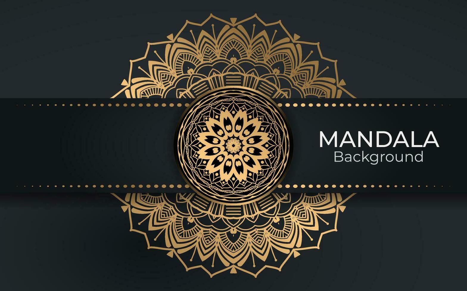 luxo ouro mandala, colorida mandala para hena, mehndi, tatuagem, decorativo étnico ornamental elementos, oriental padrões, árabe mandala Projeto. vetor