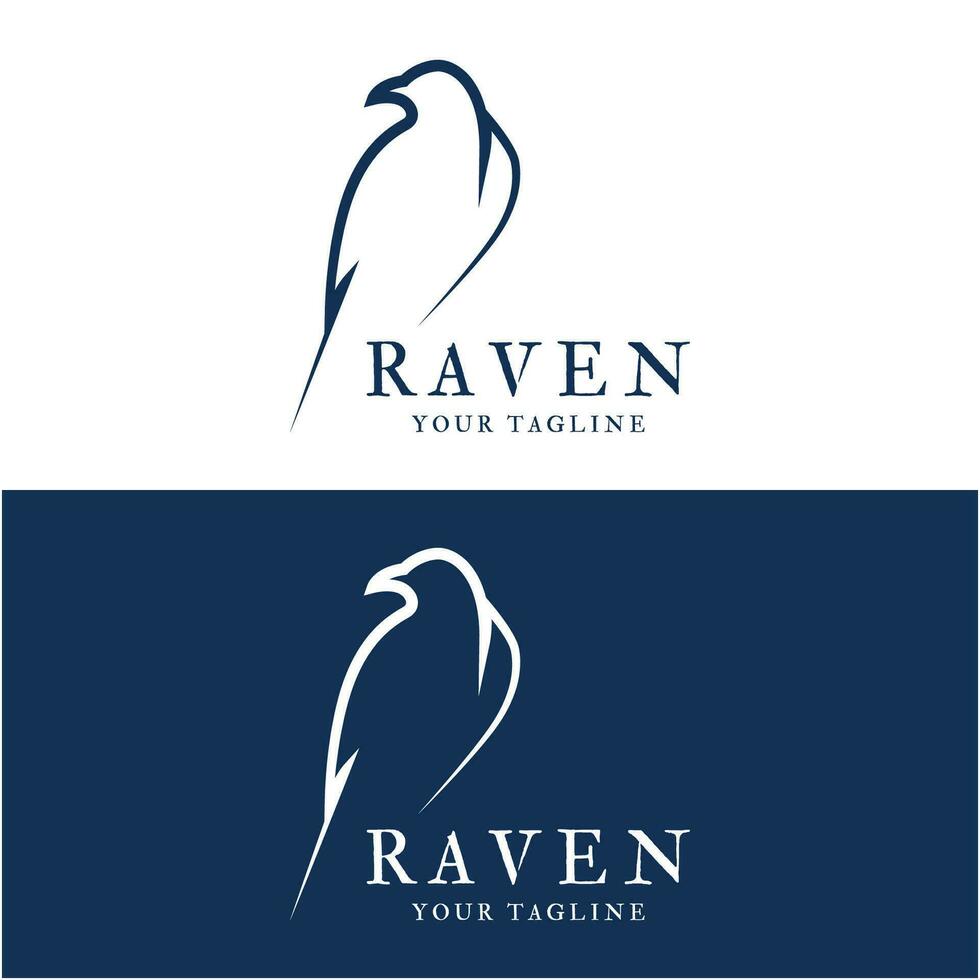 Raven logotipo ícone vetor Projeto template.logo adequado para gótico tema, entretenimento, e muitos criativo o negócio companhia