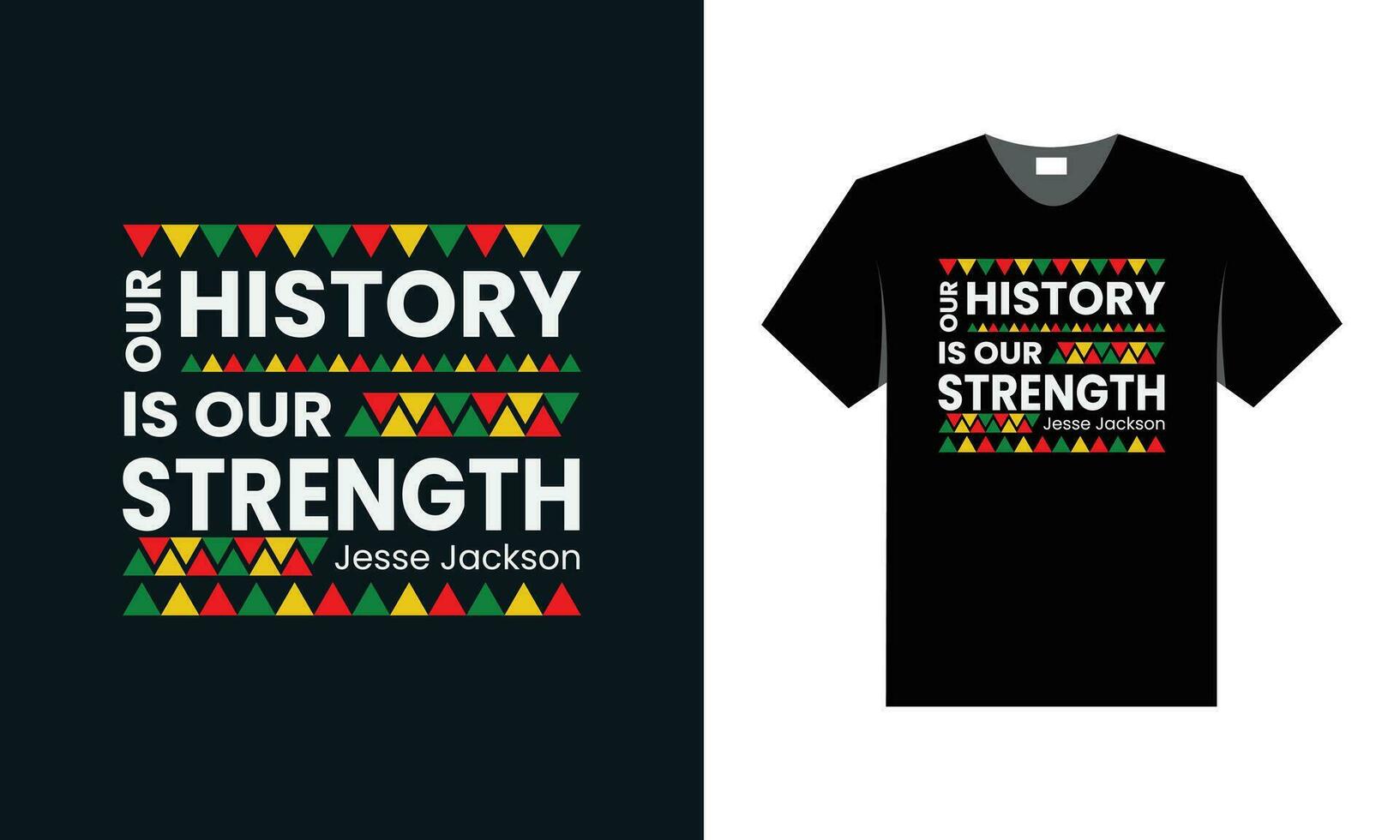 melhor t camisa Projeto para Preto história mês vetor