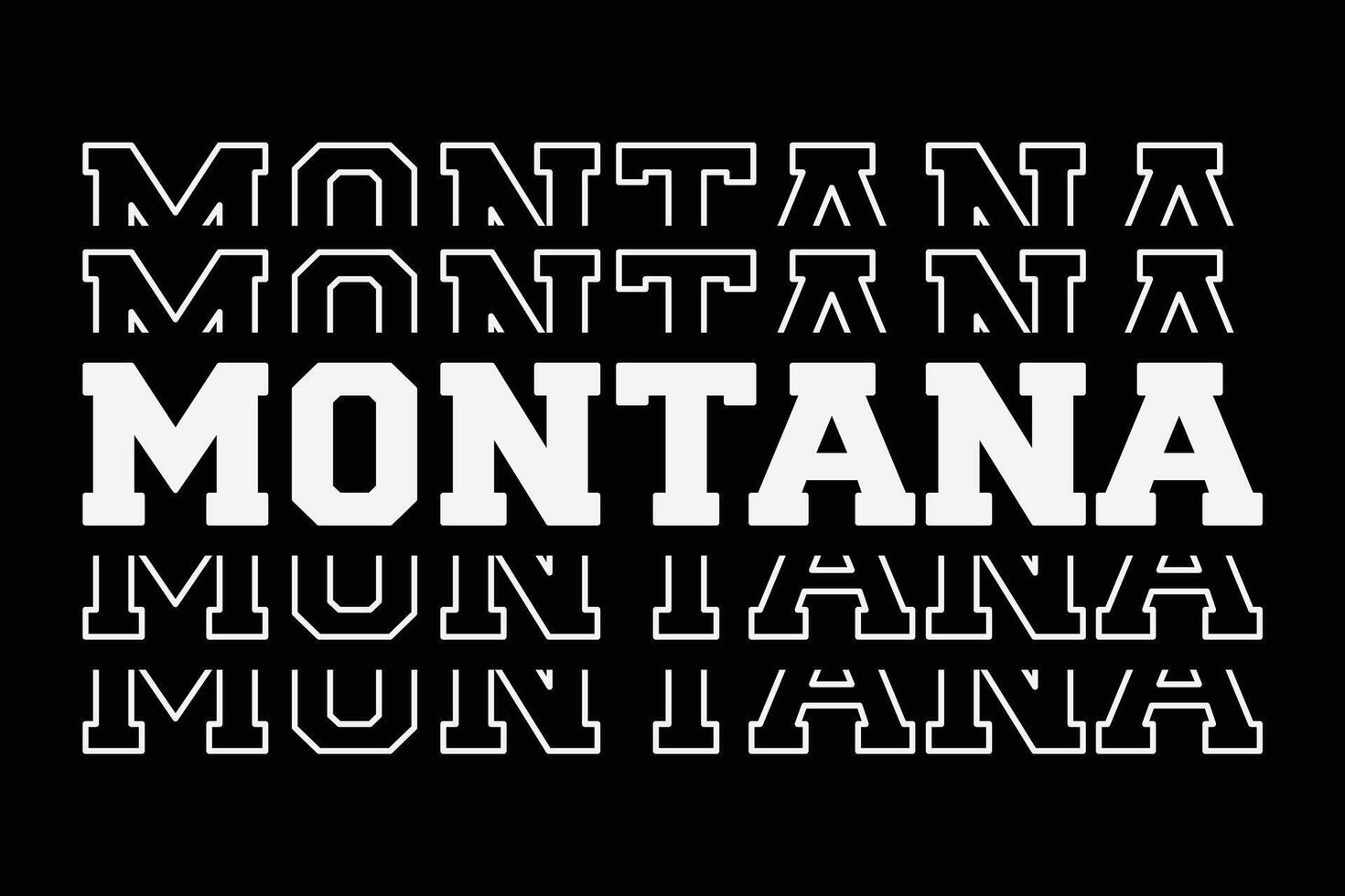 patriótico EUA Estado montana camiseta Projeto vetor