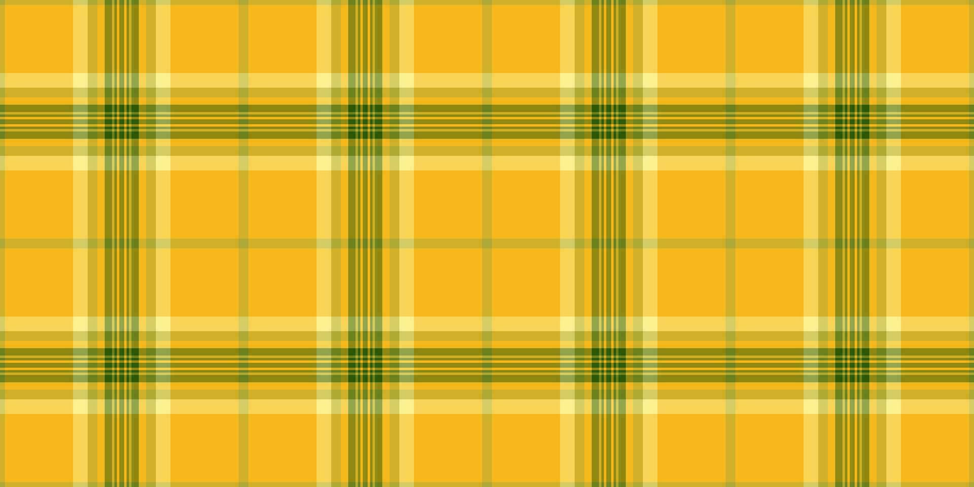 cobertura vetor Verifica padrão, mínimo desatado tartan fundo. lã têxtil xadrez textura tecido dentro amarelo e âmbar cores.
