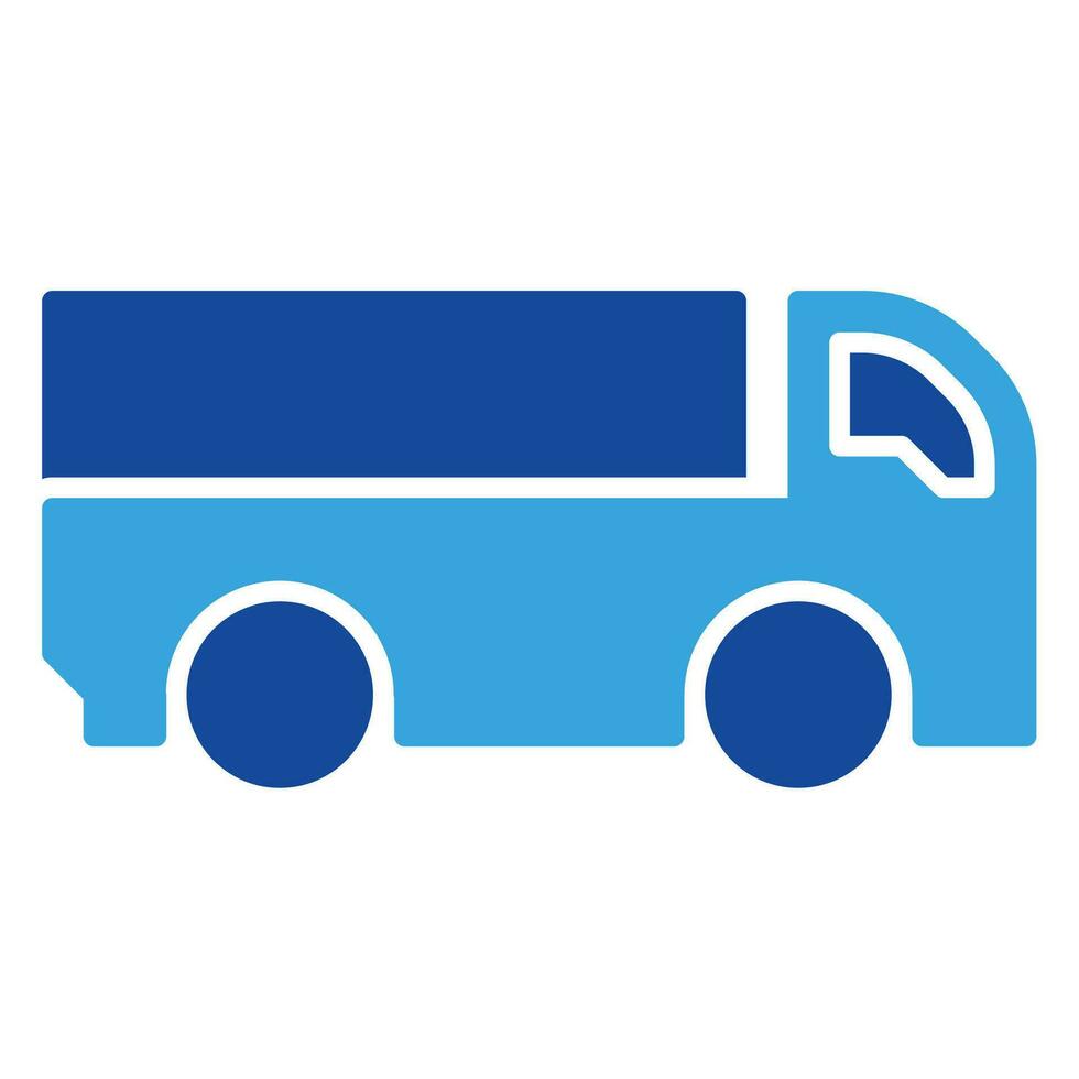 caminhão ícone ou logotipo ilustração glifo estilo vetor