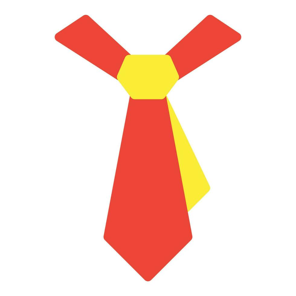 gravata ícone ou logotipo ilustração plano cor estilo vetor