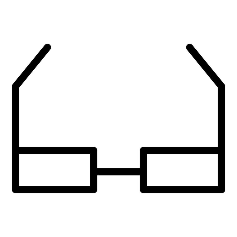 oculos de sol ícone ou logotipo ilustração esboço Preto estilo vetor