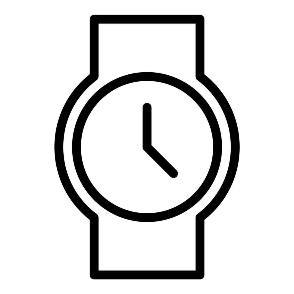 relógio ícone ou logotipo ilustração esboço Preto estilo vetor