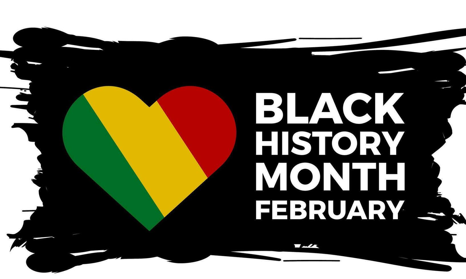 Preto história mês comemoro. africano americano história. célebre anual dentro fevereiro. preto, vermelho, amarelo, verde cor bandeira fundo. vetor