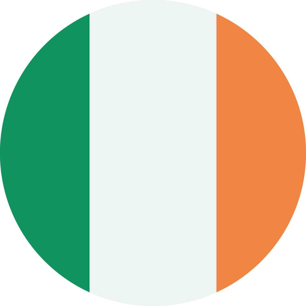 volta Irlanda bandeira vetor . volta irlandês bandeira isolado em branco fundo