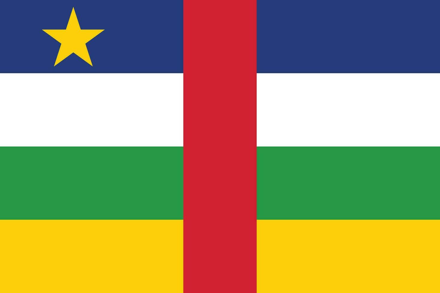 bandeira do central africano república.nacional bandeira do central africano república vetor