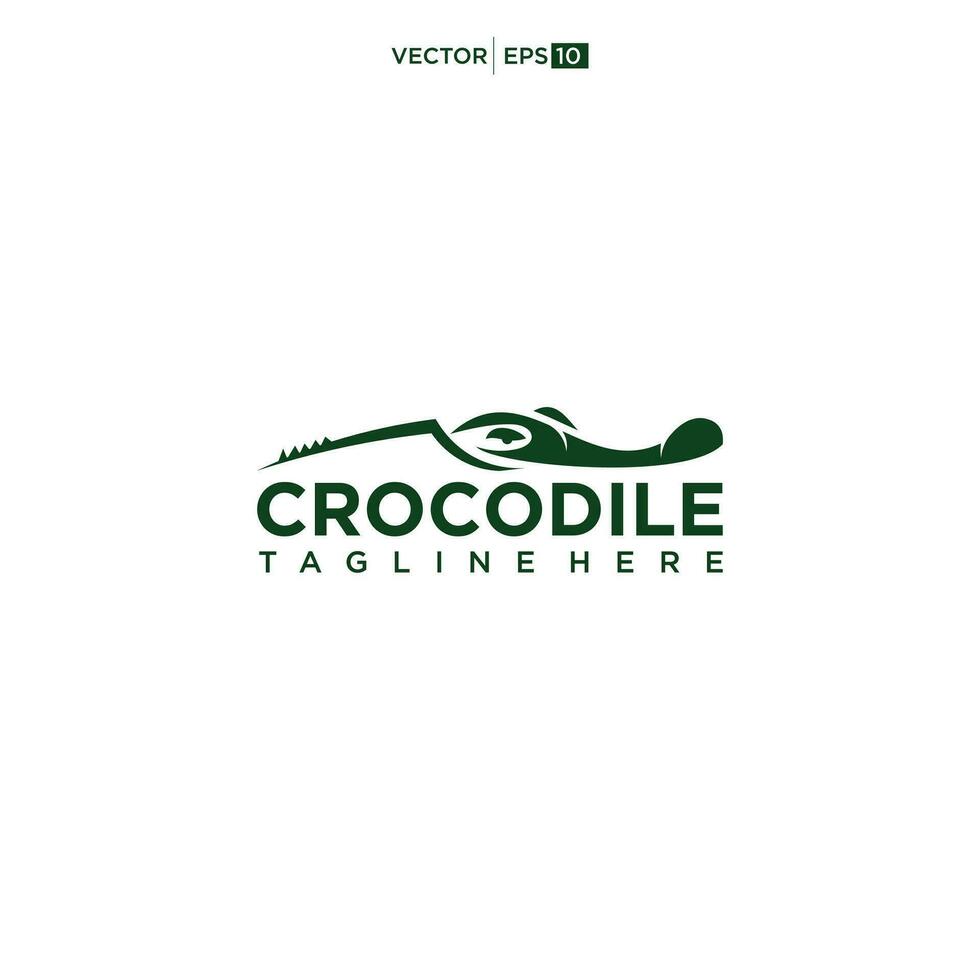 cabeça crocodilo logotipo Projeto inspiração vetor