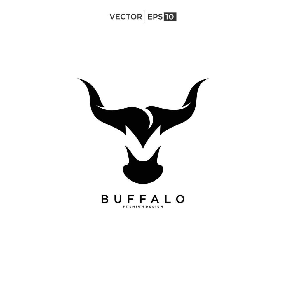 búfalo touro búfalo logotipo Projeto inspiração vetor