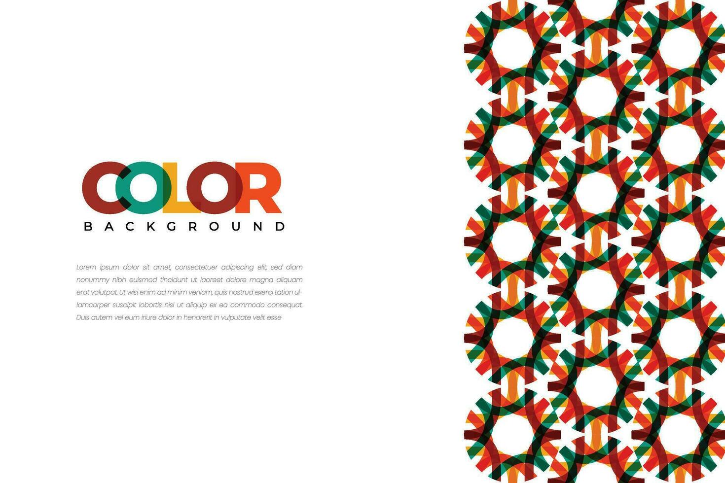 colorida decorativo fundo com criativo enfeites. simples geométrico mosaico com colorida ornamental círculo formas. vetor