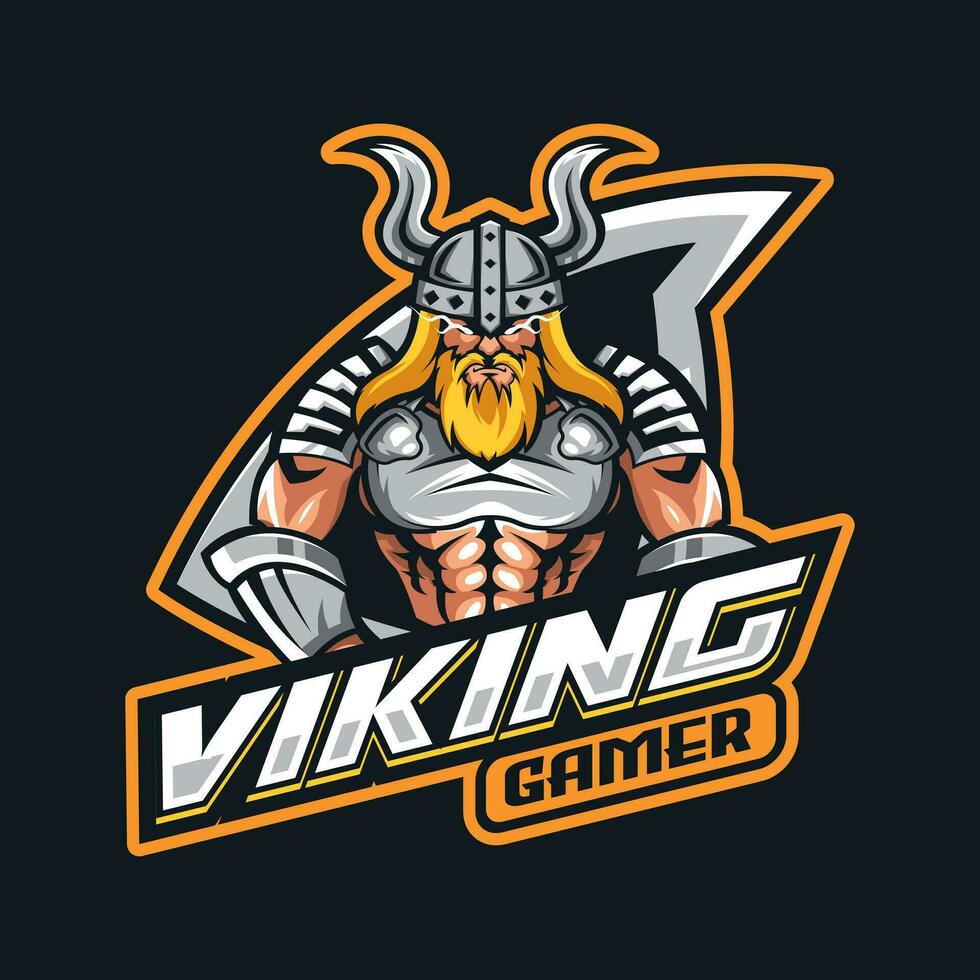 viking vetor mascote logotipo