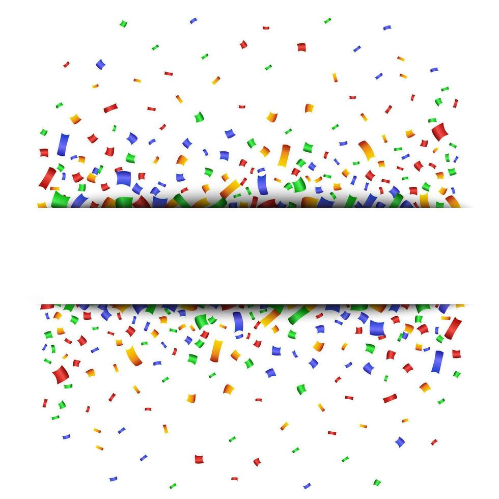 colorida celebração fundo com confete. vetor